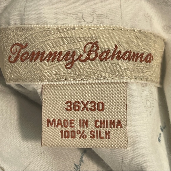 Tommy Bahama 100% Silk Relax Tan Chino Pants Neutral Men's 36x30 - Picture 10 of 12
